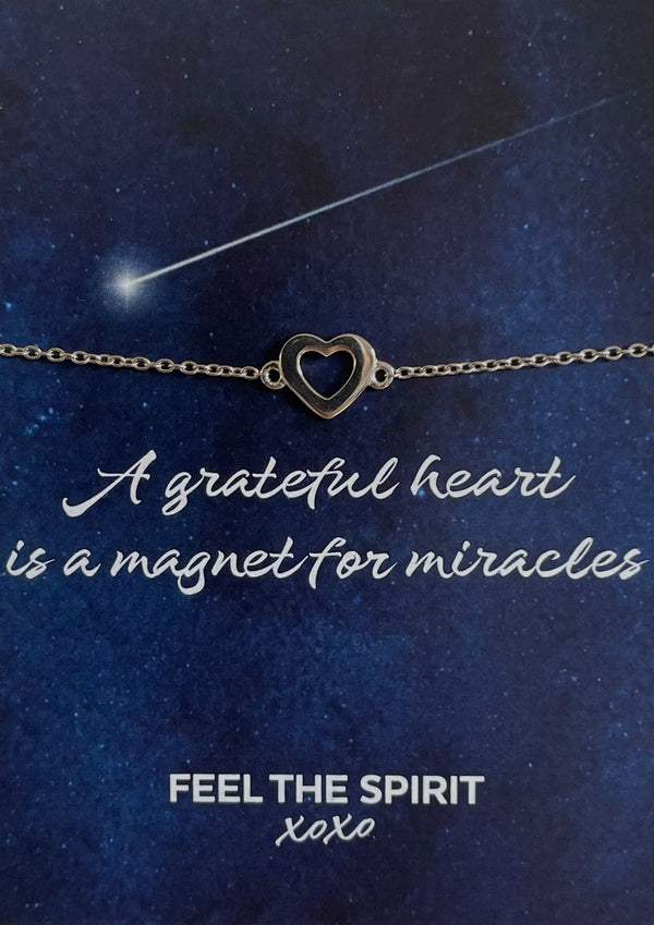 Feel the Spirit Bracelet Open Heart Silver XB001S