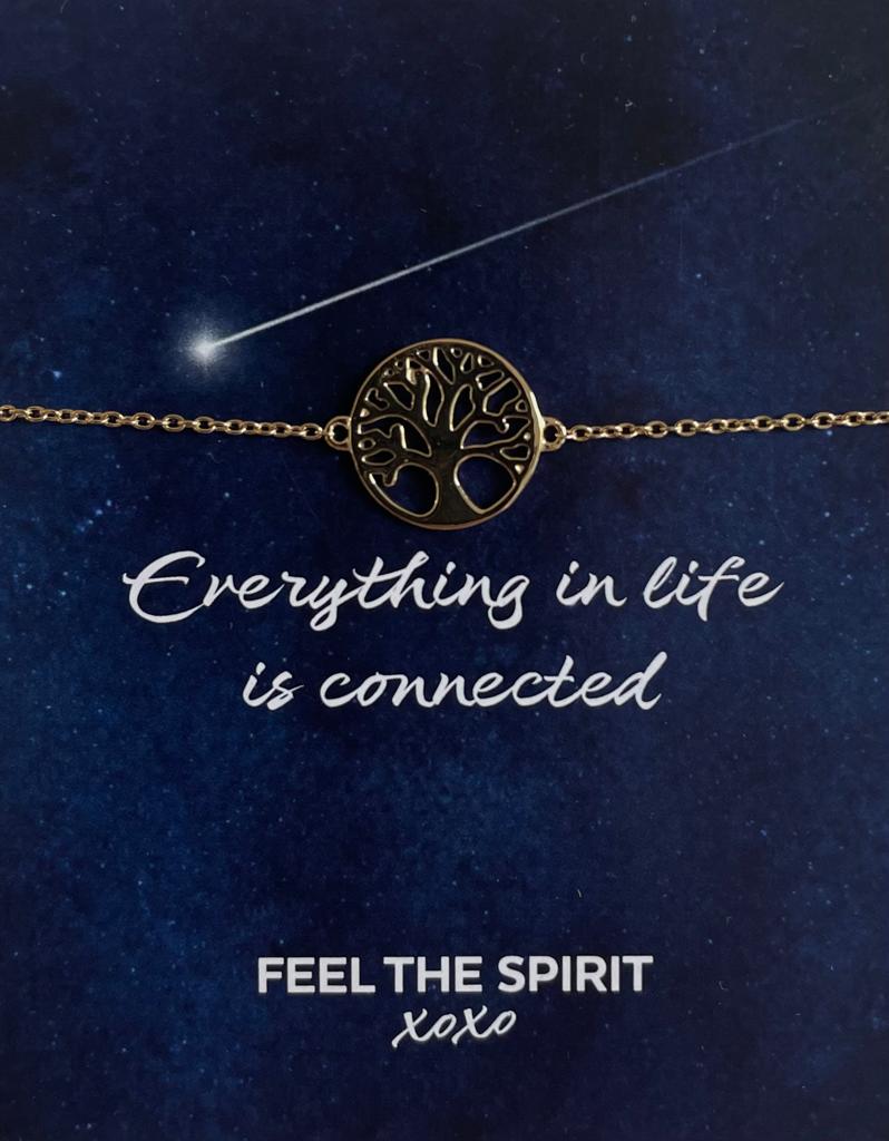 Feel the Spirit Armband Baum des Lebens vergoldet XB006G