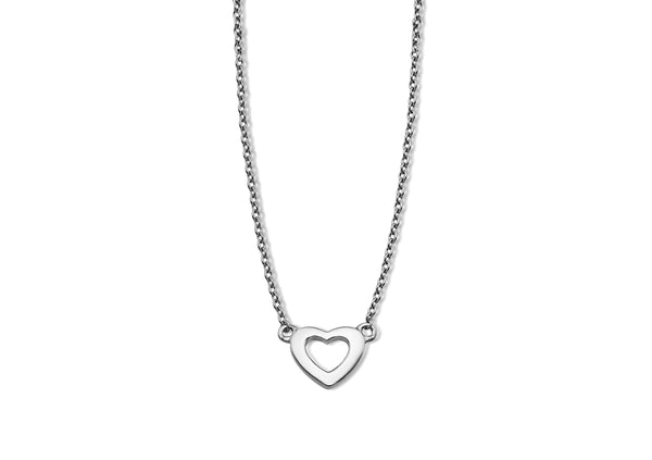 Feel the Spirit Necklace Open Heart Silver XN001S