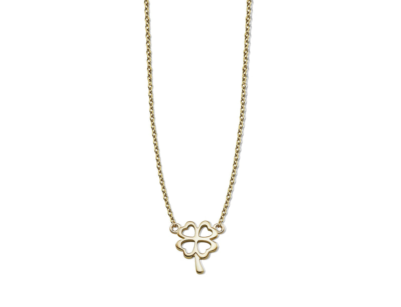 Feel the Spirit Necklace Lucky Leaf Goldplated XN002G