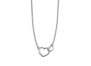 Feel the Spirit Ketting Two Hearts Zilver XN005S