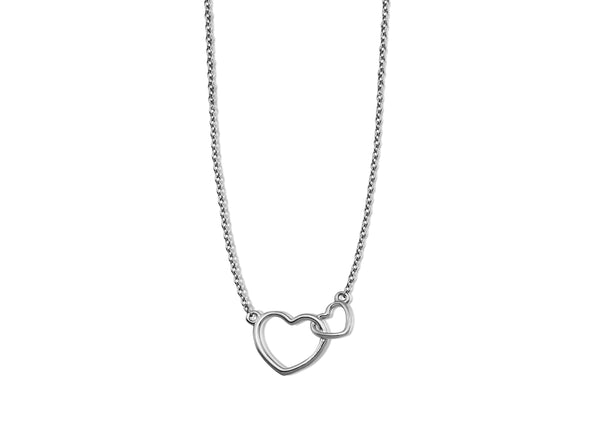 Feel the Spirit Necklace Two Hearts Silver XN005S