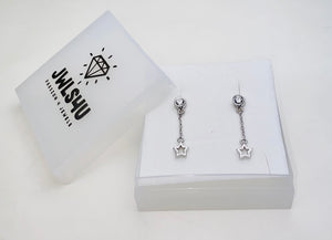 Jwls4u Oorbellen Hanger Triangle Silver JE010S