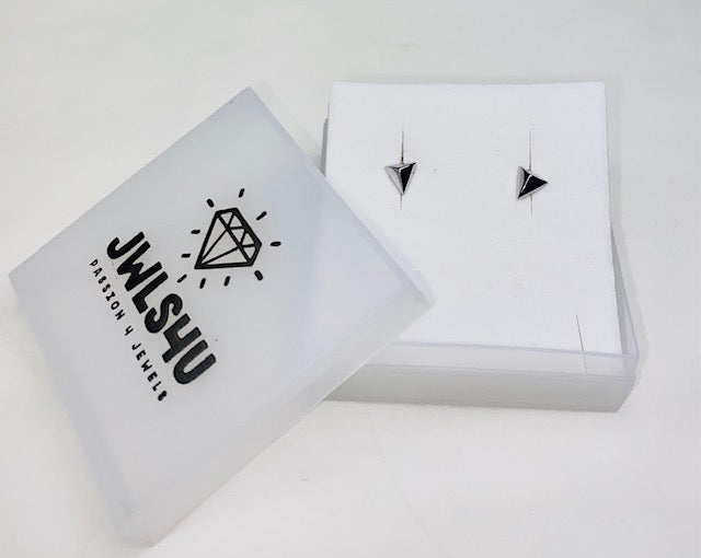 Earparty-Ohrringe Pyramide 3D vergoldet JE001G