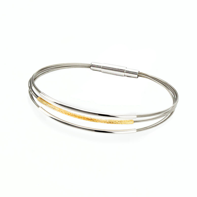 Gala Design Armband Tripple Round Gold J0021