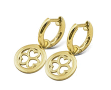 Afbeelding in Gallery-weergave laden, Jwls4u oorbellen Earrings 3 hearts Goldplated JE015G
