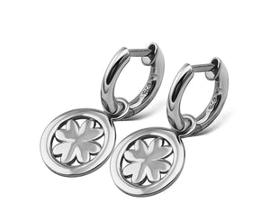 Jwls4u Oorbellen Earings Lucky Leaf Silver JE016S