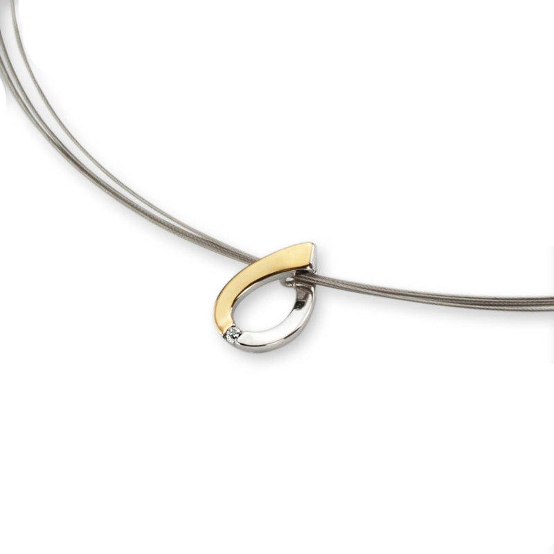 Yo Design Necklace Shine Steel Wire T1057