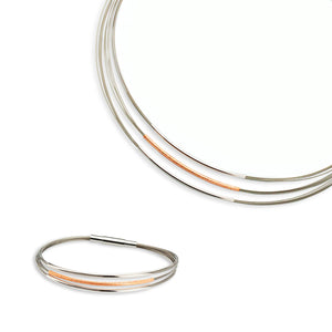 Gala Design Armband Tripple Round Rosé J0024