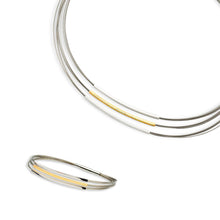 Load image into Gallery viewer, Gala Design Ketting Tripple Square Gold J0032
