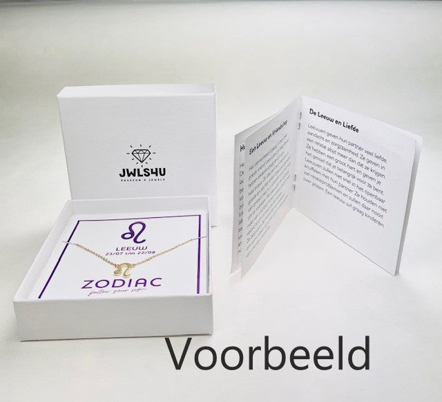 Zodiac Leeuw Ketting Zilver ZN008S