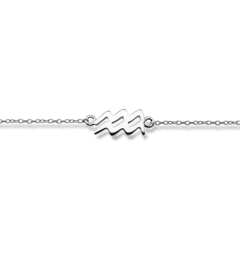 Zodiac Aquarius Bracelet Silver ZB002S