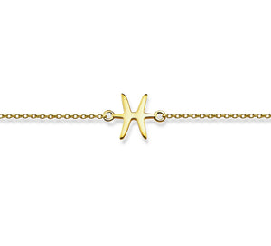 Zodiac Vissen Armband Gold-Plated ZB003G Jwls4u