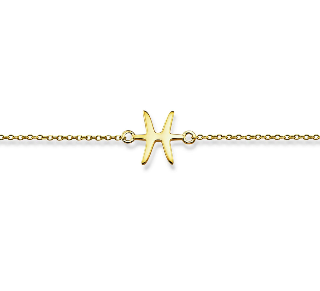 Zodiac Vissen Armband Gold-Plated ZB003G Jwls4u
