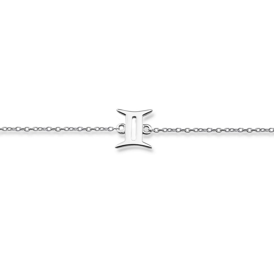 Zodiac Tweelingen Armband Zilver ZB006S