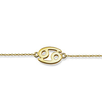 Laden Sie das Bild in den Galerie-Viewer, Zodiac Kreeft Armband Gold-Plated ZB007G Jwls4u
