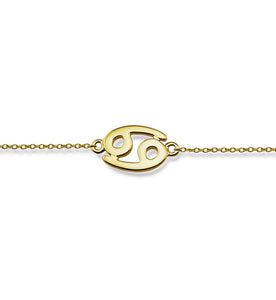 Zodiac Kreeft Armband Gold-Plated ZB007G Jwls4u