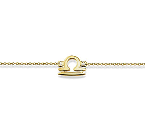 Zodiac Weegschaal Armband Gold-Plated ZB010G Jwls4u