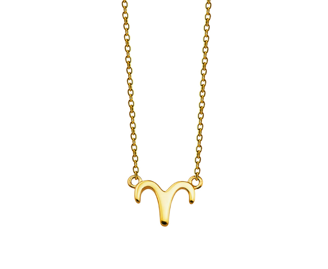Zodiac Ram Ketting Goldplated ZN004G Jwls4u