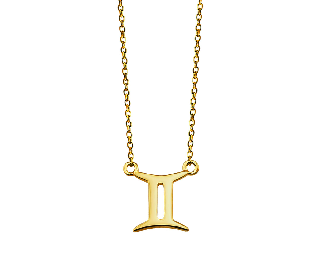 Zodiac Tweelingen Ketting Goldplated ZN006G Jwls4u