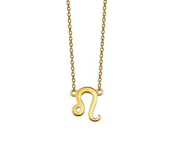 Zodiac Leeuw Ketting Goldplated ZN008G Jwls4u