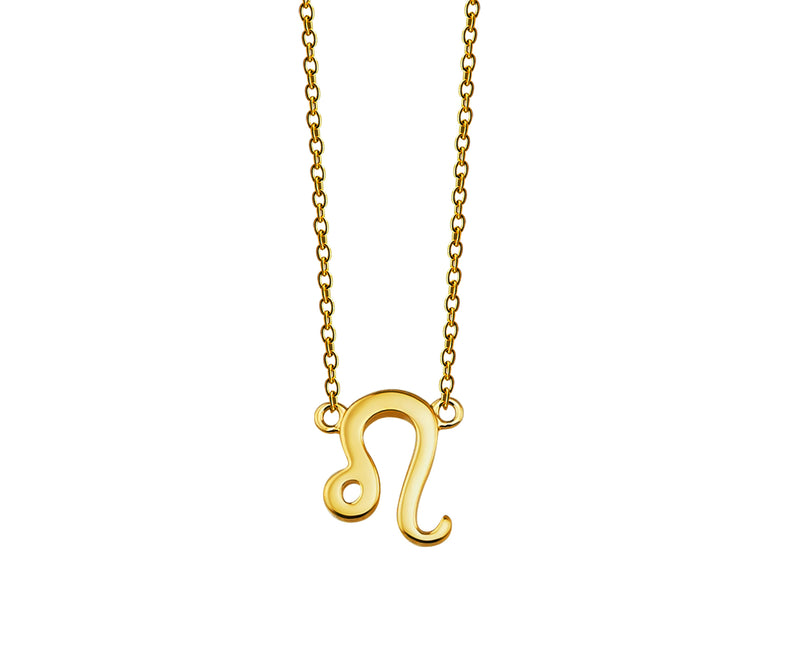 Zodiac Leeuw Ketting Goldplated ZN008G Jwls4u