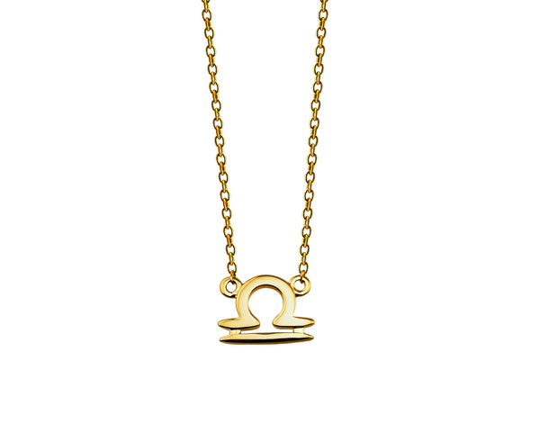 Zodiac Weegschaal Ketting Goldplated ZN010G Jwls4u