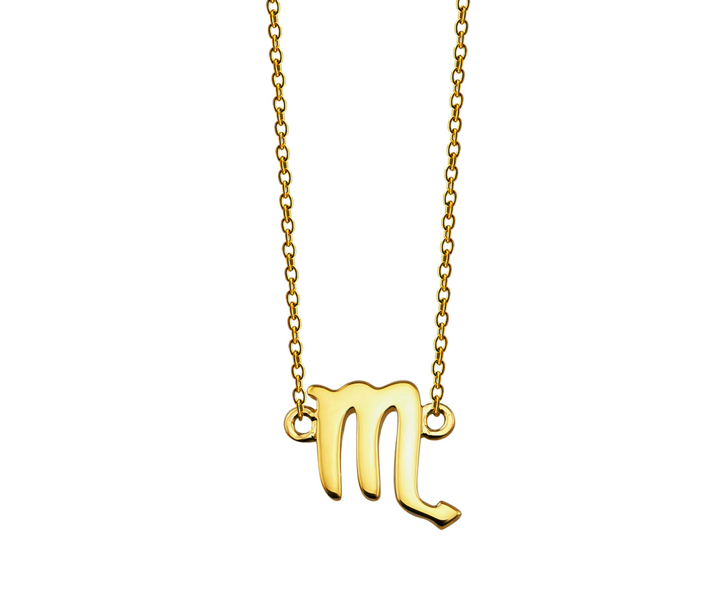 Zodiac Schorpioen Ketting Goldplated ZN011G Jwls4u